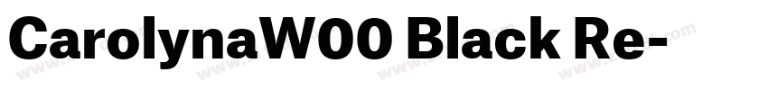 CarolynaW00 Black Re字体转换 CarolynaW00 Black Re字体转换